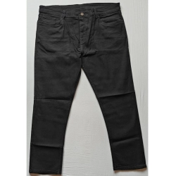 Generic Men's Cotton Blended Solid Plus Size Jeans (Black)