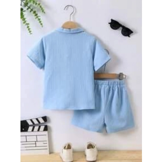 Generic Kid's Lycra Printed Casual wear Shirt And Shorts Set (SkyBlue) Generic Kid's Lycra Printed Casual wear Shirt And Shorts Set (SkyBlue)