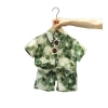 Generic Kid's Lycra Printed Casual wear Shirt And Shorts Set (Green)