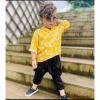 Generic Kid's Lycra Printed Casual wear Shirt And Shorts Set (Yellow)