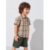 Generic Kid's Lycra Printed Casual wear Shirt And Shorts Set (Green)