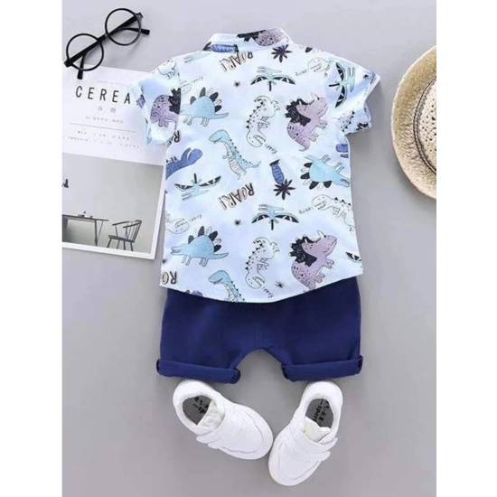 Generic Kid's Lycra Printed Casual wear Shirt And Shorts Set (Multicolor) Generic Kid's Lycra Printed Casual wear Shirt And Shorts Set (Multicolor)