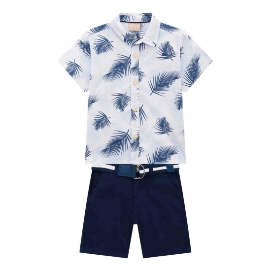 Generic Kid's Lycra Printed Casual wear Shirt And Shorts Set (SkyBlue) Generic Kid's Lycra Printed Casual wear Shirt And Shorts Set (SkyBlue)