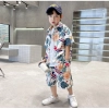 Generic Kid's Lycra Printed Casual wear Shirt And Shorts Set (Multicolor)
