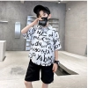 Generic Kid's Lycra Printed Casual wear Shirt And Shorts Set (White)