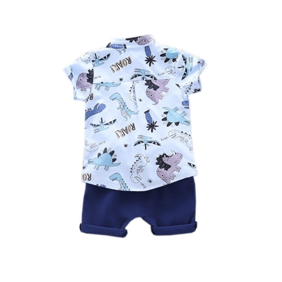 Generic Kid's Lycra Printed Casual wear Shirt And Shorts Set (Multicolor) Generic Kid's Lycra Printed Casual wear Shirt And Shorts Set (Multicolor)