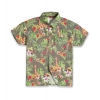 Generic Kid's Lycra Printed Casual wear Shirt And Shorts Set (Gray)