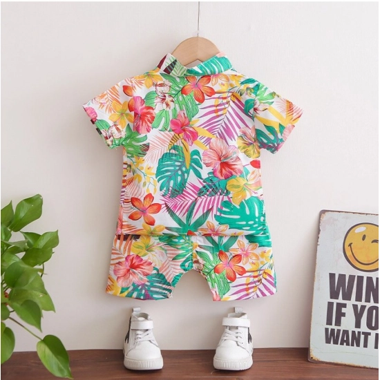 Generic Kid's Lycra Printed Casual wear Shirt And Shorts Set (Multicolor) Generic Kid's Lycra Printed Casual wear Shirt And Shorts Set (Multicolor)