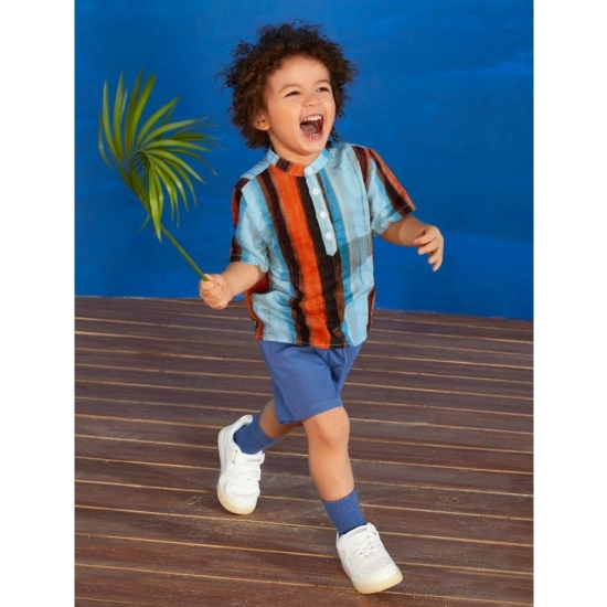 Generic Kid's Lycra Printed Casual wear Shirt And Shorts Set (SkyBlue) Generic Kid's Lycra Printed Casual wear Shirt And Shorts Set (SkyBlue)