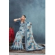 Generic Women's Linen Floral Printed Saree With Unstitched Blouse 5.5Mtr (Grey) Generic Women's Linen Floral Printed Saree With Unstitched Blouse 5.5Mtr (Grey)