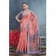 Generic Women's Linen Floral Printed Saree With Unstitched Blouse 5.5Mtr (Peach) Generic Women's Linen Floral Printed Saree With Unstitched Blouse 5.5Mtr (Peach)