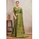 Generic Women's Silk Blend Floral Printed Saree With Unstitched Blouse 5.5Mtr (Green) Generic Women's Silk Blend Floral Printed Saree With Unstitched Blouse 5.5Mtr (Green)