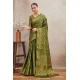 Generic Women's Silk Blend Floral Printed Saree With Unstitched Blouse 5.5Mtr (Green) Generic Women's Silk Blend Floral Printed Saree With Unstitched Blouse 5.5Mtr (Green)