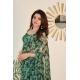 Generic Women's Georgette Printed Saree With Unstitched Blouse 5.5Mtr (Dark Green ) Generic Women's Georgette Printed Saree With Unstitched Blouse 5.5Mtr (Dark Green )