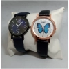 Generic Women's Casual Leather New Stylish Watch Pack Of-2 (Assorted)