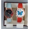 Generic Women's Casual Leather New Stylish Watch Pack Of-2 (Assorted)