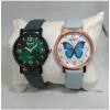 Generic Women's Casual Leather New Stylish Watch Pack Of-2 (Assorted)