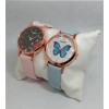 Generic Women's Casual Leather New Stylish Watch Pack Of-2 (Assorted)