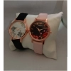Generic Women's Casual Leather New Stylish Watch Pack Of-2 (Assorted)