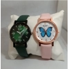 Generic Women's Casual Leather New Stylish Watch Pack Of-2 (Assorted)