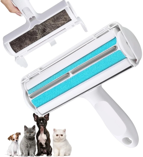 Generic Plastic Dog Hair Remover Roller (Blue)