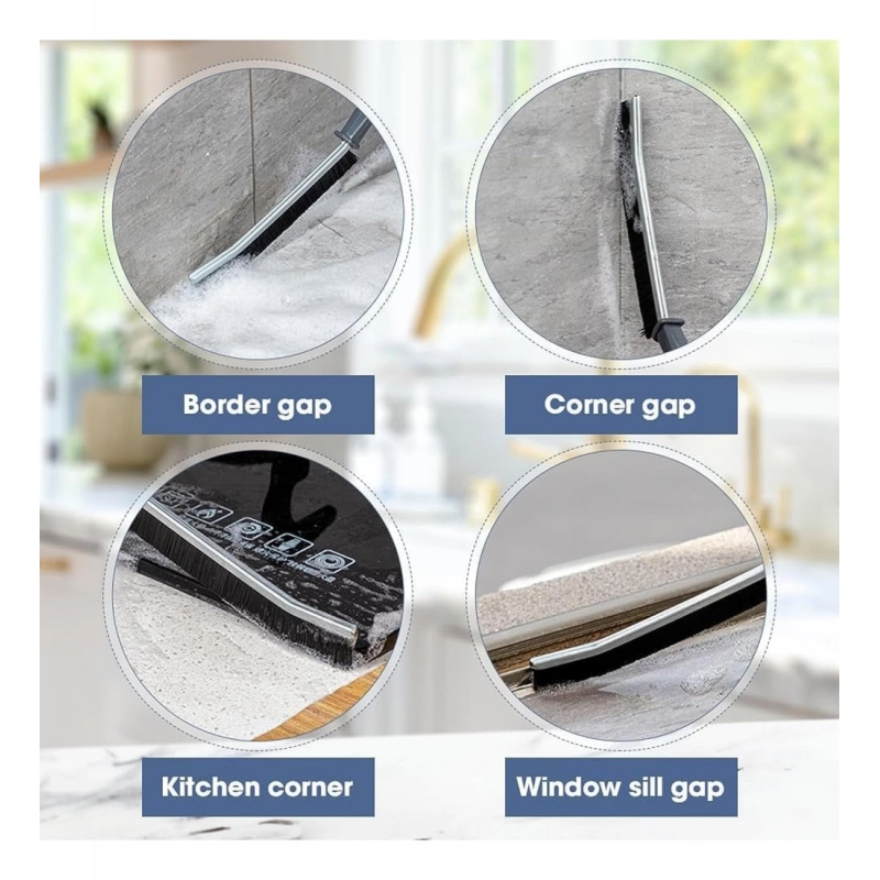 Generic Plastic Mini Gap Cleaning Brush (Black)