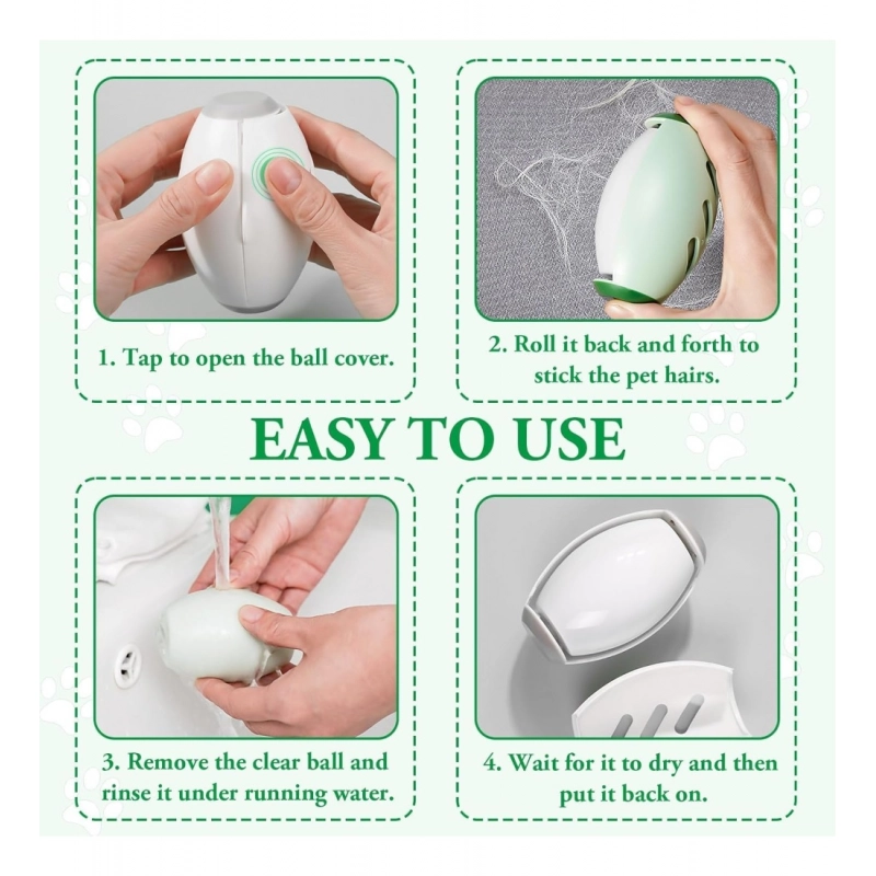 Generic Plastic Dog Hair Remover (Green)