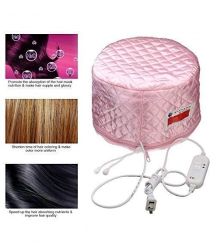 Generic Plastic Head Spa Cap Treatment with Beauty Steamer (Pink) Generic Plastic Head Spa Cap Treatment with Beauty Steamer (Pink)