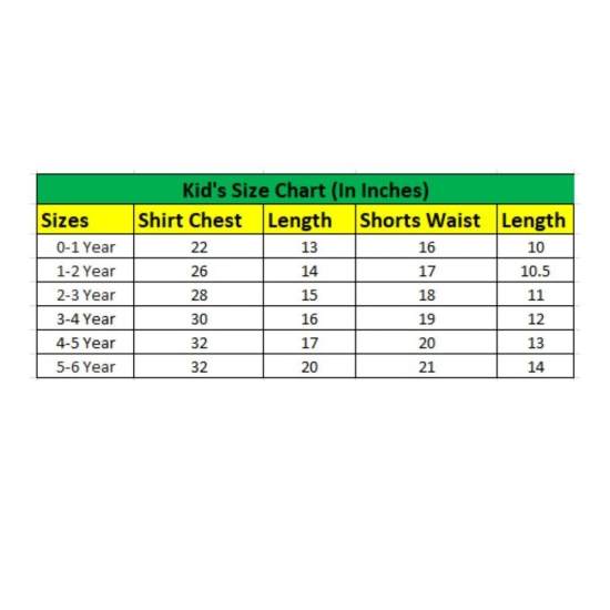 Generic Kid's Lycra Printed Casual wear Shirt And Shorts Set (Black)