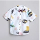 Generic Boy's Cotton Blend Printed Short Sleeve Shirt and Shorts Set (White) Generic Boy's Cotton Blend Printed Short Sleeve Shirt and Shorts Set (White)