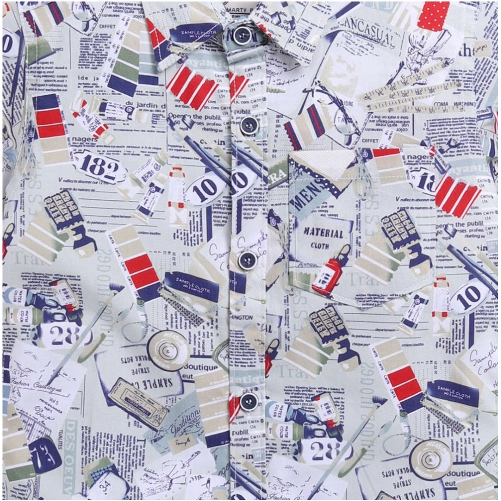 Generic Boy's Cotton Blend Printed Short Sleeve Shirt (MultiColor) Generic Boy's Cotton Blend Printed Short Sleeve Shirt (MultiColor)