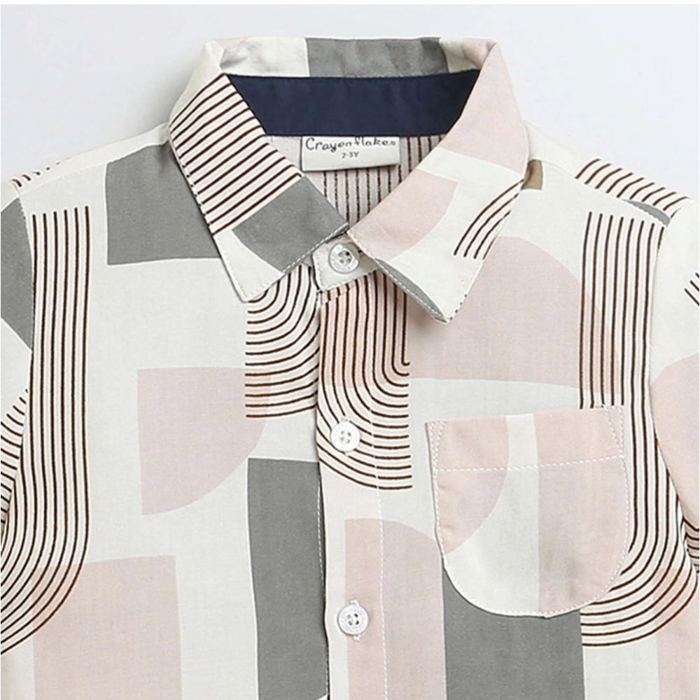 Generic Boy's Cotton Blend Printed Short Sleeve Shirt (MultiColor) Generic Boy's Cotton Blend Printed Short Sleeve Shirt (MultiColor)