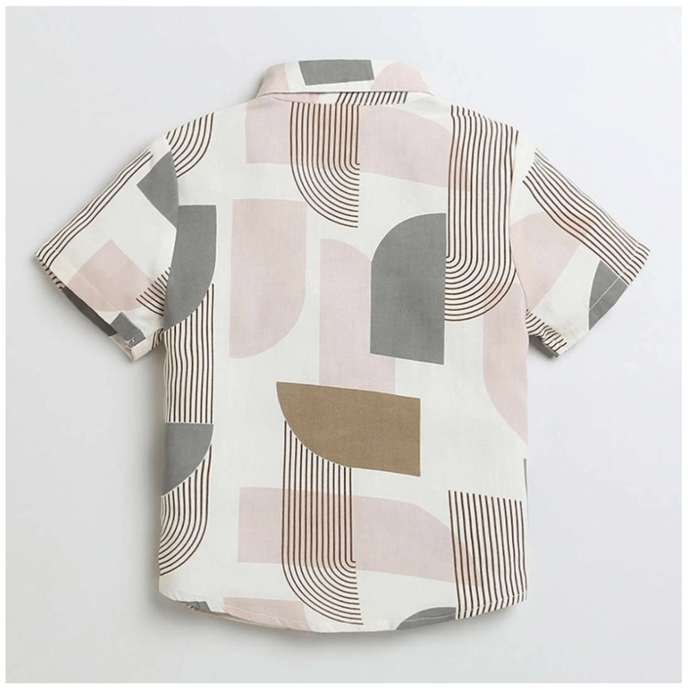 Generic Boy's Cotton Blend Printed Short Sleeve Shirt (MultiColor) Generic Boy's Cotton Blend Printed Short Sleeve Shirt (MultiColor)