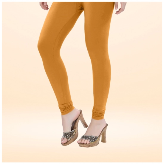 Generic Women's Cotton Blended Solid Churidar leggings (Mustard Yellow) Generic Women's Cotton Blended Solid Churidar leggings (Mustard Yellow)