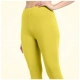 Generic Women's Cotton Blended Solid Ankle legging (Lemon Yellow) Generic Women's Cotton Blended Solid Ankle legging (Lemon Yellow)