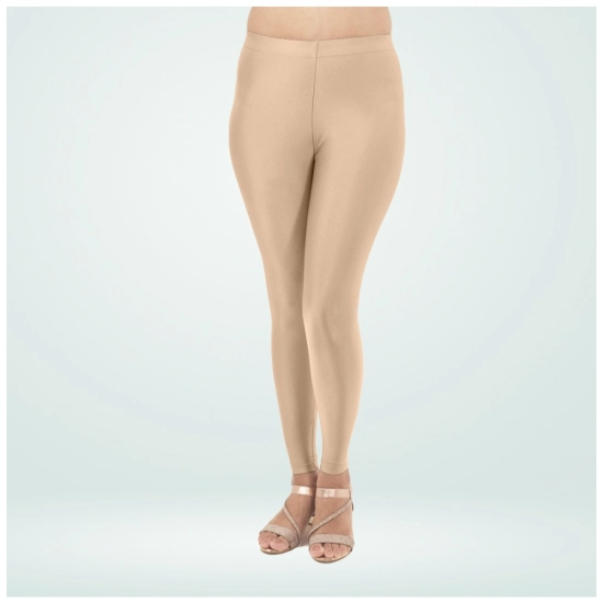Generic Women's Cotton Blended Solid Shimmer Ankle leggings (Sandal) Generic Women's Cotton Blended Solid Shimmer Ankle leggings (Sandal)