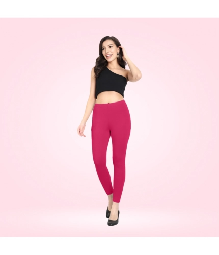 Generic Women's Cotton Blended Solid Ankle legging (Rani)
