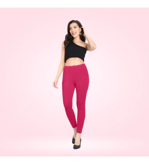 Generic Women's Cotton Blended Solid Ankle legging (Rani)