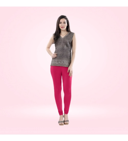 Generic Women's Cotton Blended Solid Churidar leggings (Rani)