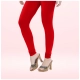 Generic Women's Cotton Blended Solid Churidar leggings (Red) Generic Women's Cotton Blended Solid Churidar leggings (Red)