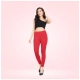 Generic Women's Cotton Blended Solid Ankle legging (Red) Generic Women's Cotton Blended Solid Ankle legging (Red)