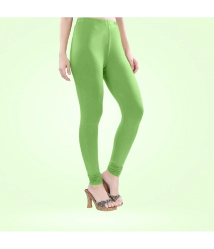 Generic Women's Cotton Blended Solid Churidar leggings (Pista Green) Generic Women's Cotton Blended Solid Churidar leggings (Pista Green)