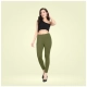 Generic Women's Cotton Blended Solid Ankle legging (Olive Green) Generic Women's Cotton Blended Solid Ankle legging (Olive Green)