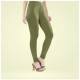 Generic Women's Cotton Blended Solid Churidar leggings (Olive Green) Generic Women's Cotton Blended Solid Churidar leggings (Olive Green)