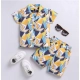 Generic Boy's Lycra Blend Printed Short Sleeve Shirt and Shorts Set (MultiColor) Generic Boy's Lycra Blend Printed Short Sleeve Shirt and Shorts Set (MultiColor)