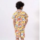 Generic Boy's Lycra Blend Printed Short Sleeve Shirt and Shorts Set (MultiColor) Generic Boy's Lycra Blend Printed Short Sleeve Shirt and Shorts Set (MultiColor)