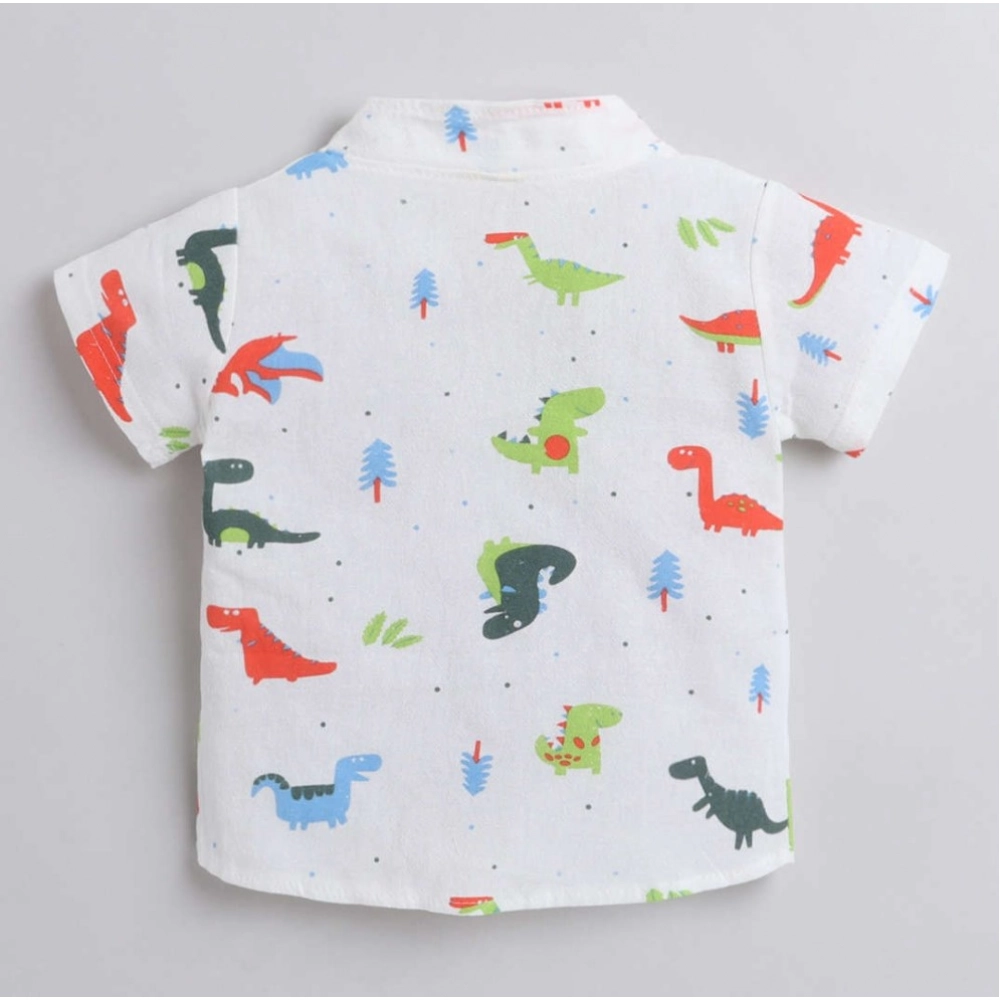 Generic Boy's Cotton Blend Printed Short Sleeve Shirt and Shorts Set (MultiColor) Generic Boy's Cotton Blend Printed Short Sleeve Shirt and Shorts Set (MultiColor)