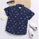 Generic Boy's Cotton Blend Printed Short Sleeve Shirt and Shorts Set (Navy Blue) Generic Boy's Cotton Blend Printed Short Sleeve Shirt and Shorts Set (Navy Blue)