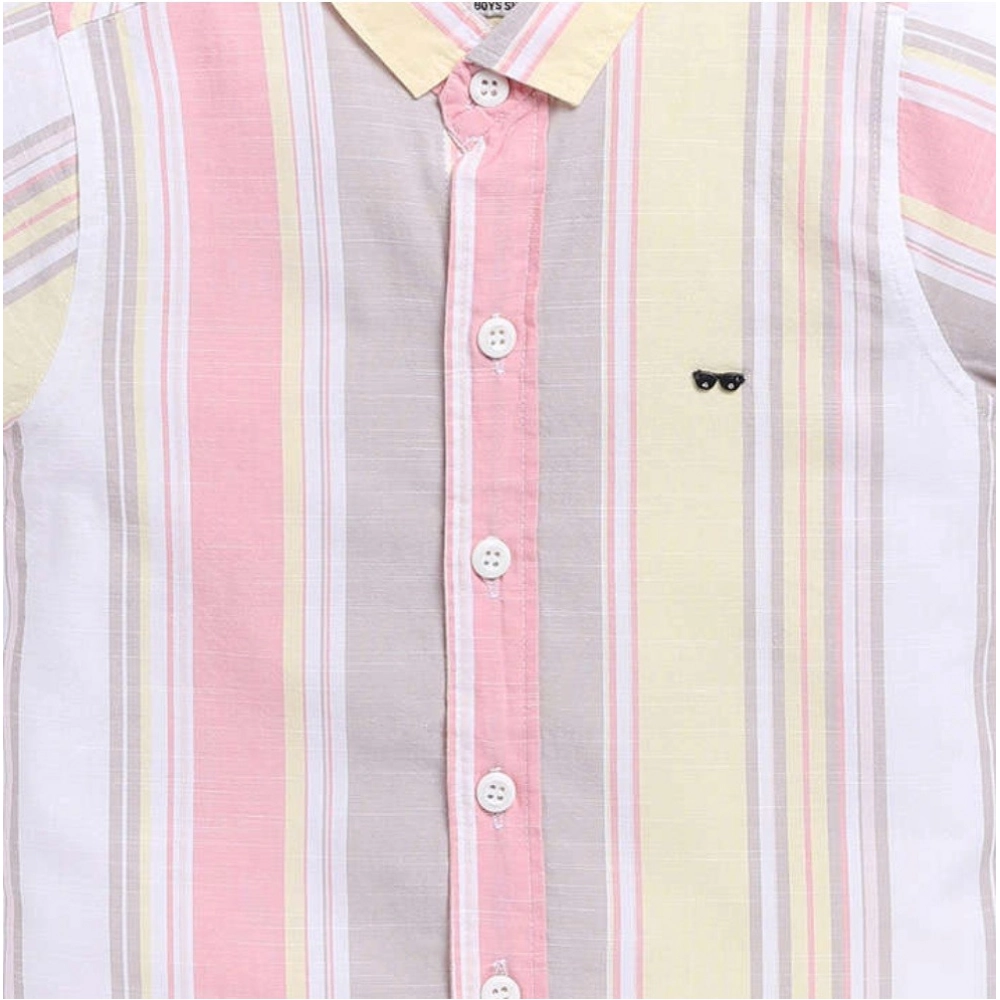 Generic Boy's Cotton Blend Printed Short Sleeve Shirt (MultiColor) Generic Boy's Cotton Blend Printed Short Sleeve Shirt (MultiColor)