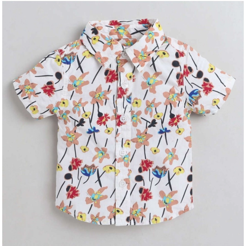 Generic Boy's Cotton Blend Printed Short Sleeve Shirt (MultiColor) Generic Boy's Cotton Blend Printed Short Sleeve Shirt (MultiColor)